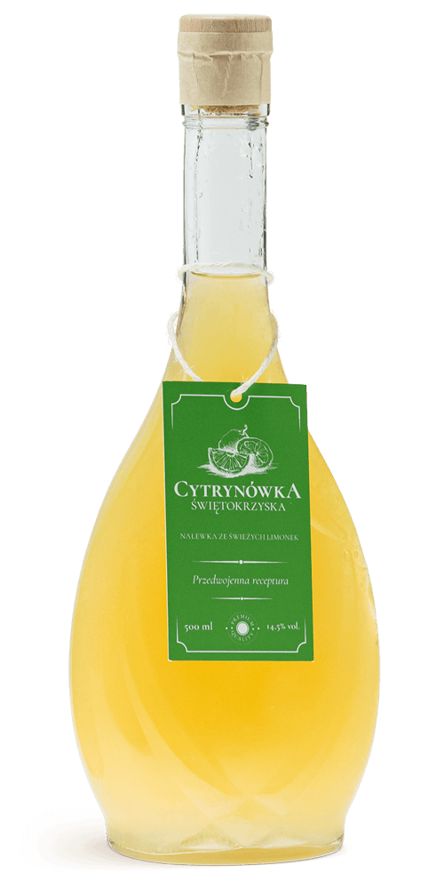 Butelka Cytrynówki Świętokrzyskiej limonkowej